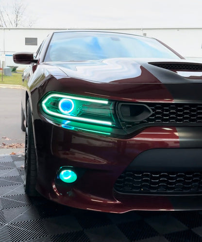 2015 - 24 Charger Fog Light Flowseries Halo Kit
