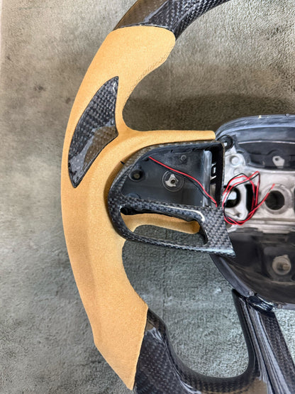 2015 - 23 Charger / Challenger SRT LED Carbon Fiber Peanut Butter Steering Wheel - Durango / Track Hawk