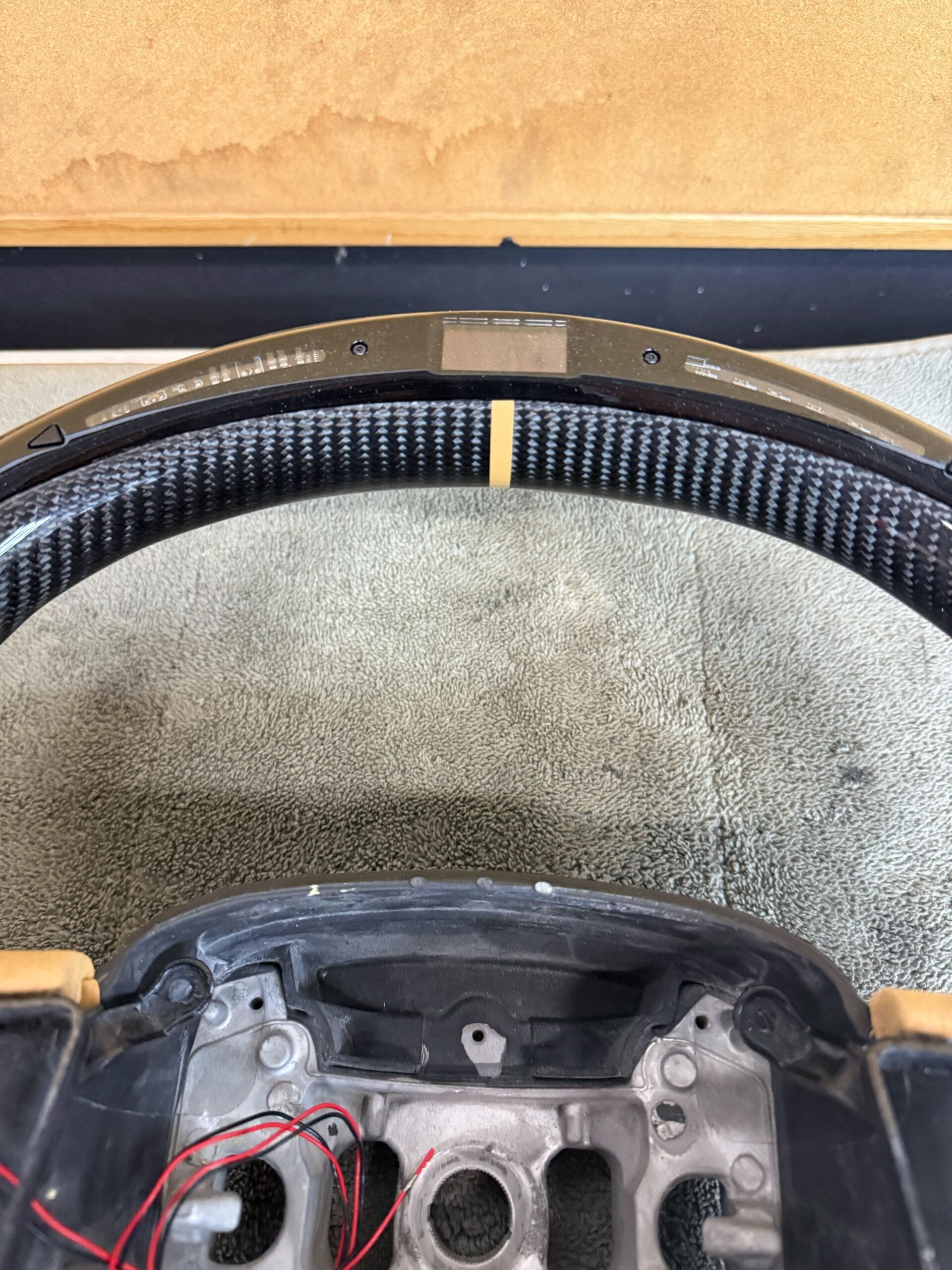 2015 - 23 Charger / Challenger SRT LED Carbon Fiber Peanut Butter Steering Wheel - Durango / Track Hawk