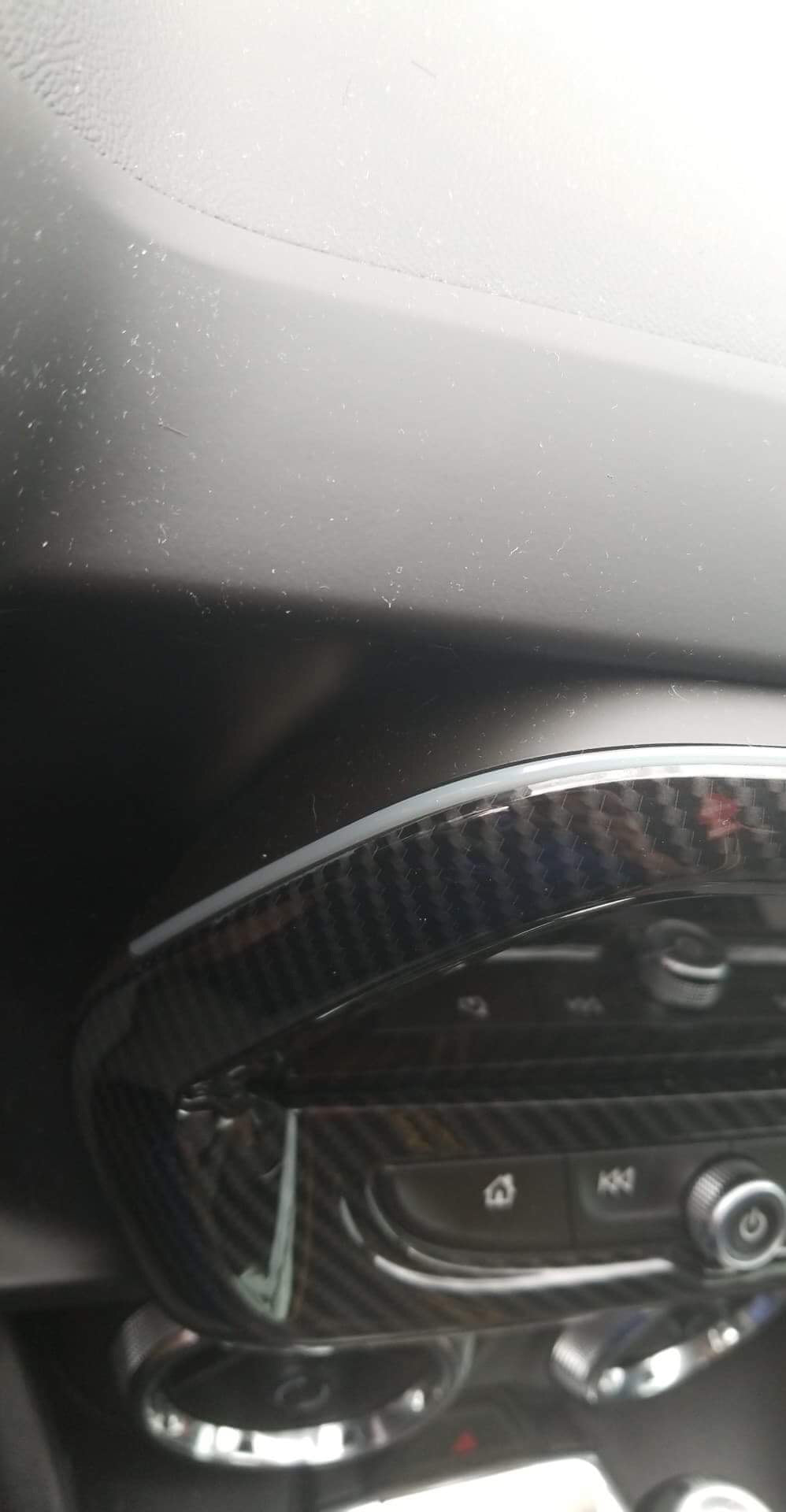 2016 - 24 Camaro Radio Screen Trim Cover | Carbon Fiber / Colored