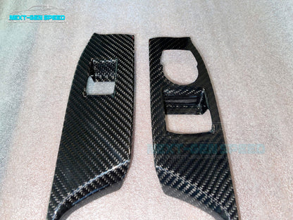 2016 - 24 Camaro Carbon Fiber Window Switch Covers | Black / Red / Blue