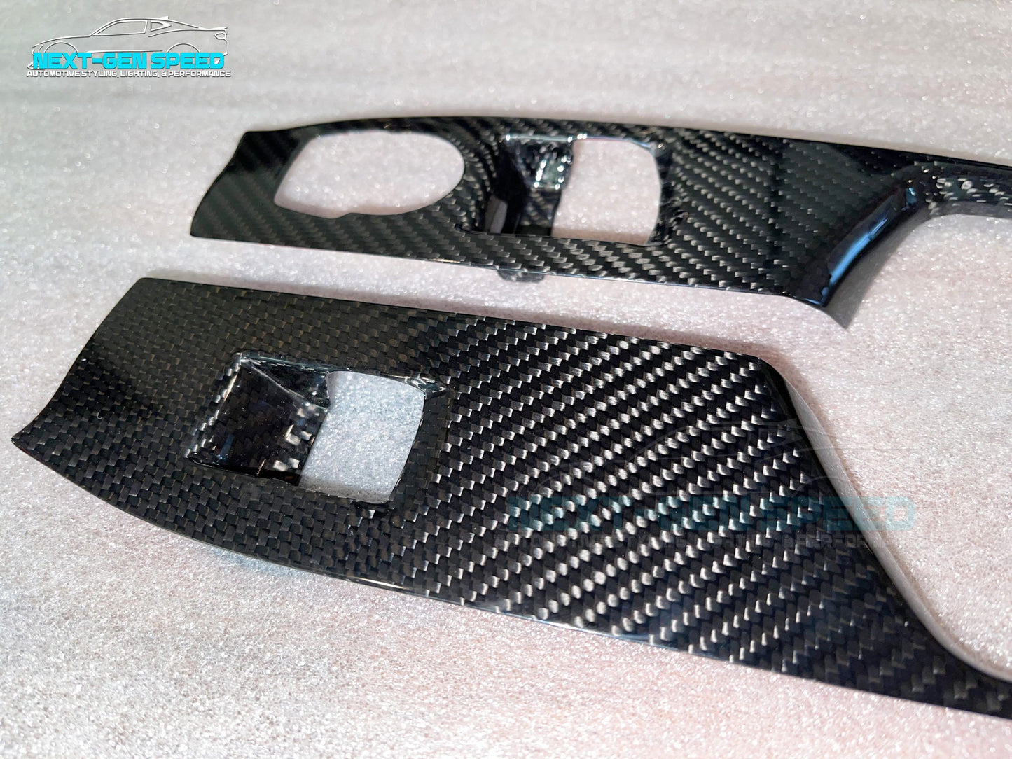 2016 - 24 Camaro Carbon Fiber Window Switch Covers | Black / Red / Blue