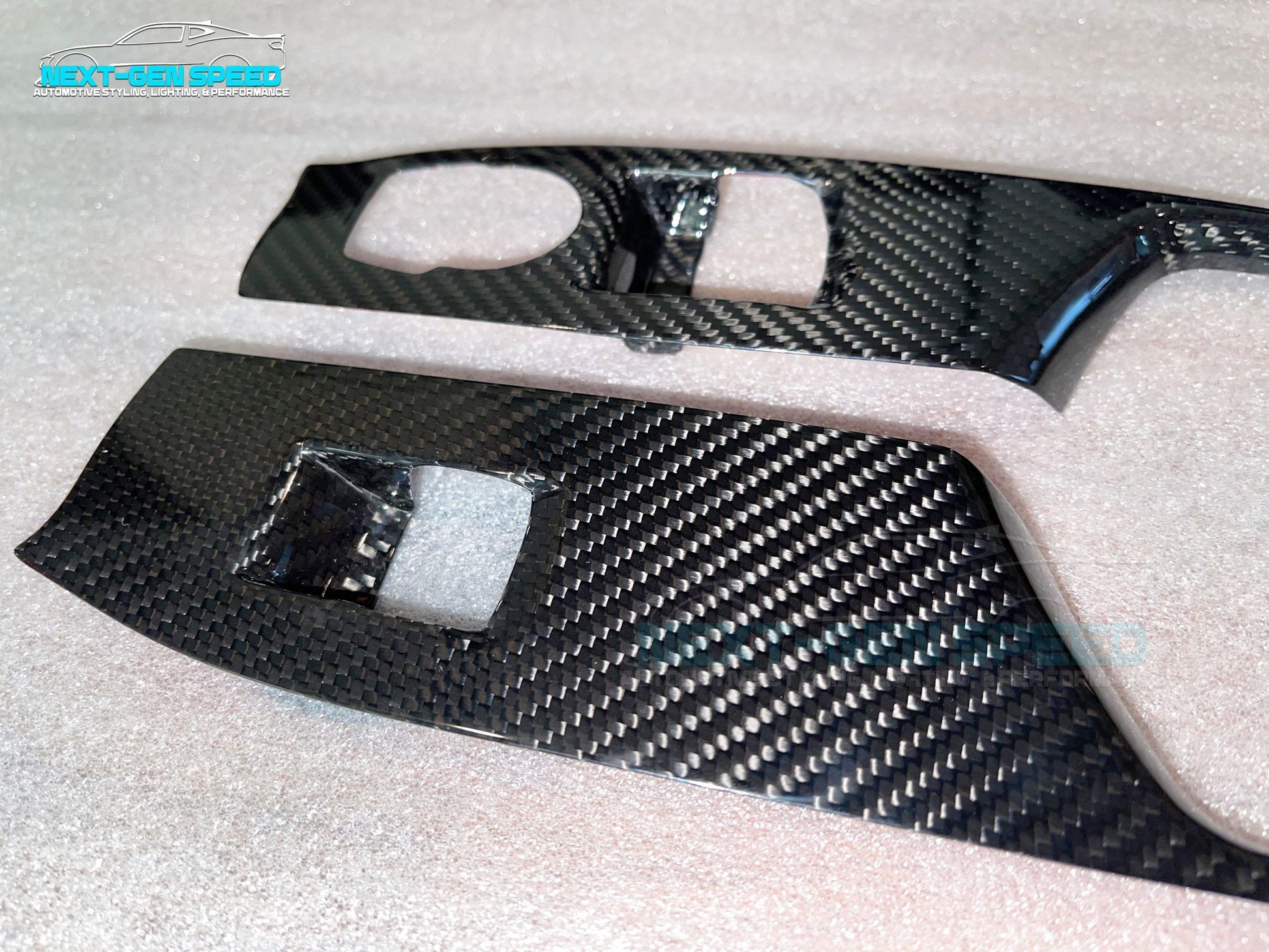 2016 - 24 Camaro Carbon Fiber Window Switch Covers | Black / Red / Blue