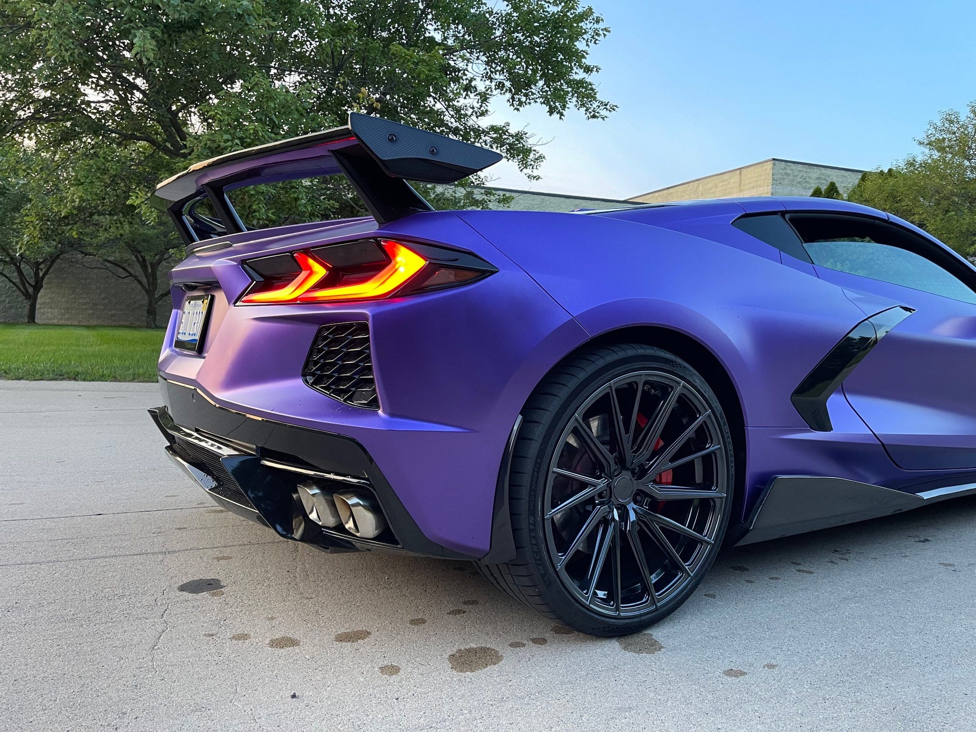 C8 Corvette Carbon Fiber High Wing Spoiler