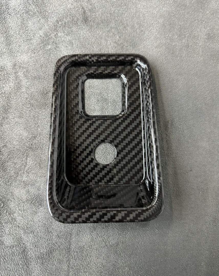 C8 Corvette Carbon Fiber Interior Parking Brake Trim Cover