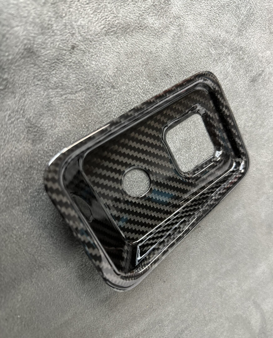 C8 Corvette Carbon Fiber Interior Parking Brake Trim Cover