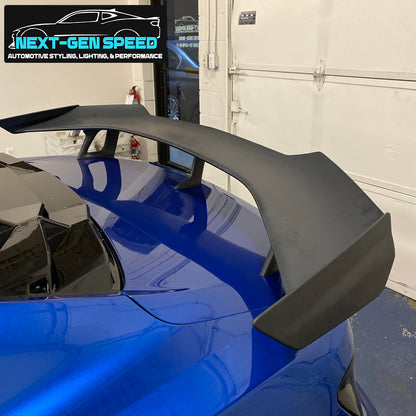 2016 - 24 Camaro ZL1 1LE Matte Black High Wing Rear Trunk Spoiler (Coupe/Convertible)