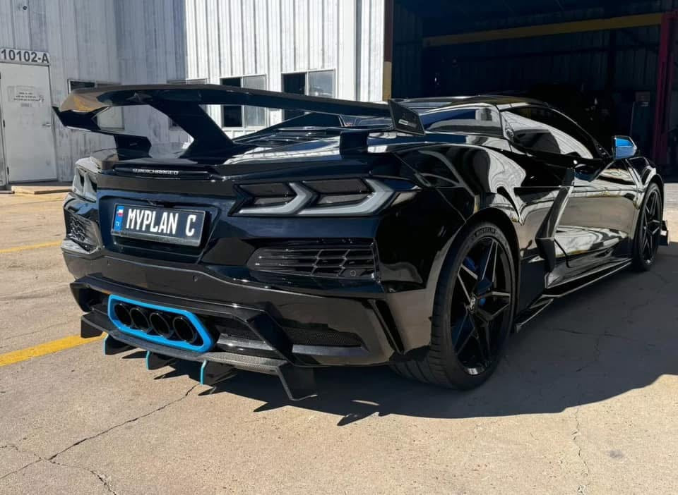 C8 Corvette Z06/E-Ray/ZR1 Carbon Fiber Rear Diffuser Add On