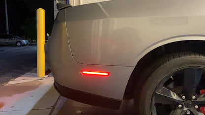 2015-24 Dodge Challenger Slim Smoked RGB/Flow Series LED Side Markers | Color Changing