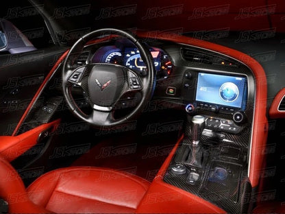 2014 - 19 C7 Corvette Carbon Fiber Center Console Cover | Next-Gen Carbon