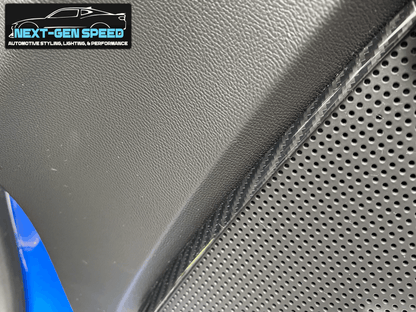 2016 - 24 Camaro Carbon Fiber/Colored Speaker Door Trim | Carbon Fiber / Red