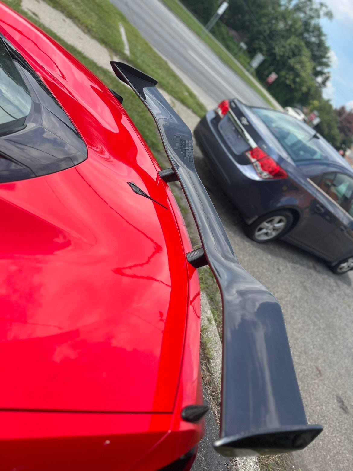 C8 Corvette Carbon Fiber Z06 Style Spoiler for Stingray | Next-Gen Carbon