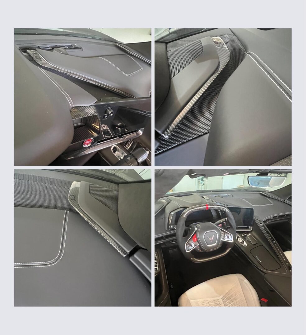 C8 Corvette Carbon Fiber Dash Pad Trim Cover Kit | Next-Gen Carbon