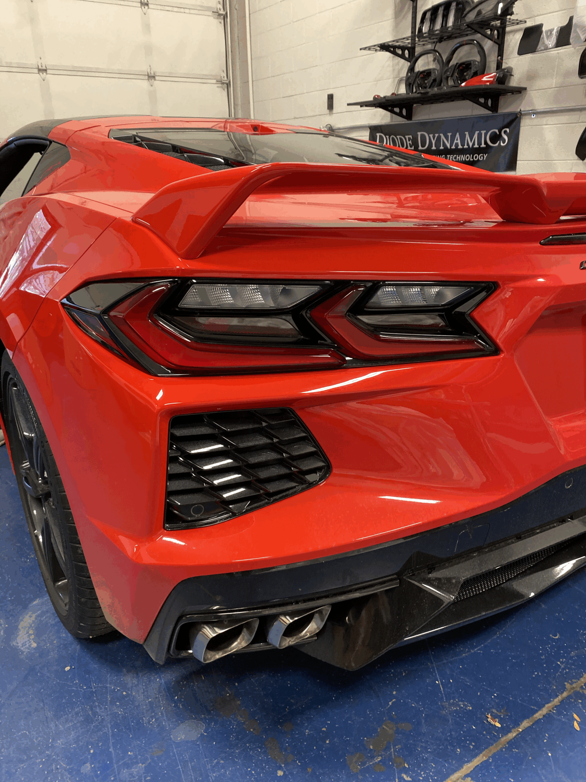C8 Corvette Smoked Tail Light Tint Cover Kit