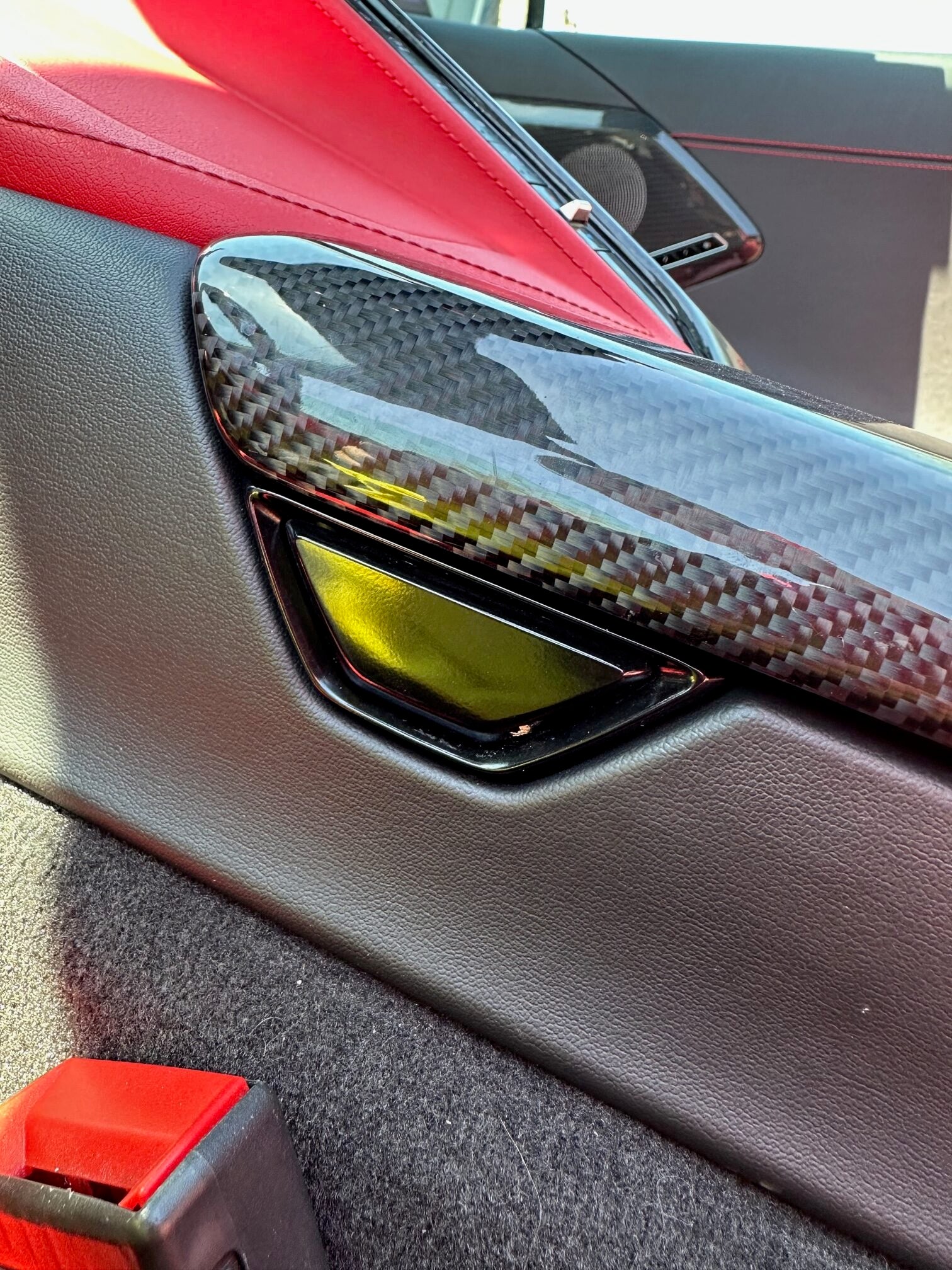 C8 Corvette Carbon Fiber Center Console Button Cover | Next-Gen Carbon