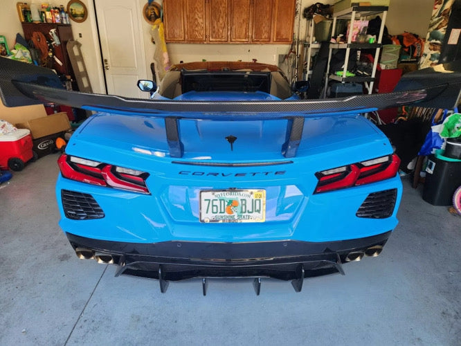 C8 Corvette Stingray ZR1 Style High Wing