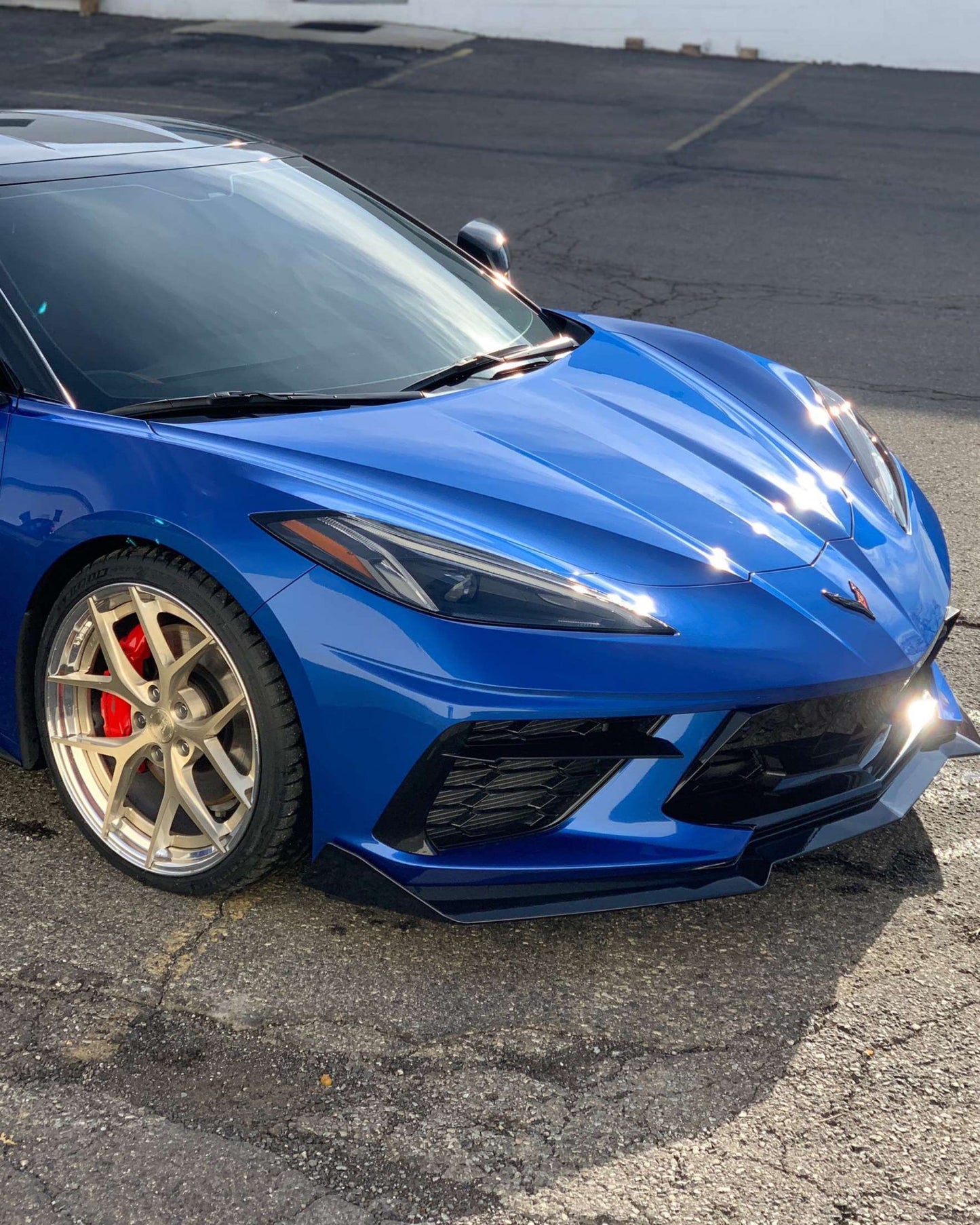 C8 Corvette Stingray 5VM Front Splitter Lip ( 2-Piece Version)