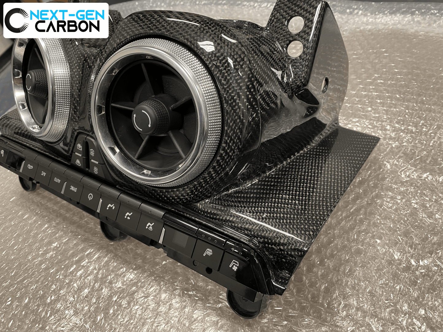 2016 - 24 Camaro Carbon Fiber Temperature Control Console Panel | Next-Gen Carbon