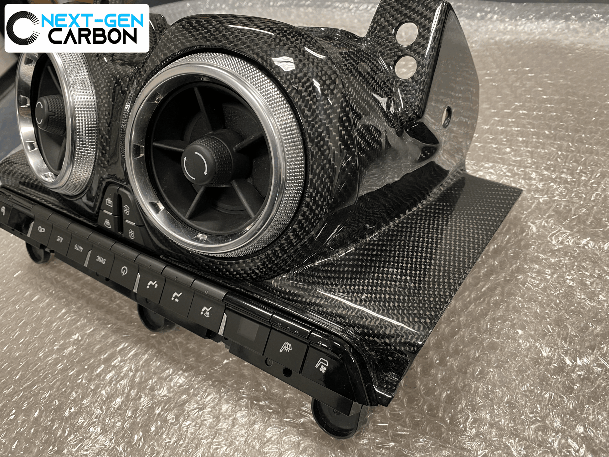 2016 - 24 Camaro Carbon Fiber Temperature Control Console Panel | Next-Gen Carbon