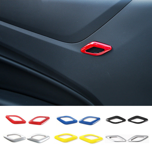 2016 - 24 Camaro Colored/Carbon Fiber Door Tweet Mic Trim