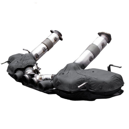 C8 Corvette Z06 Ikon Center Quad Tip Exhaust