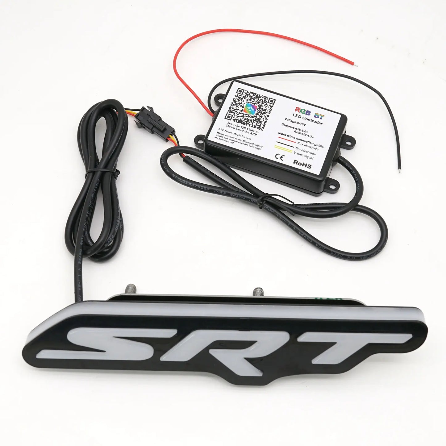 SRT RGBW LED MultiColor Grille Lamp Badge Charger Challenger Durango Jeep