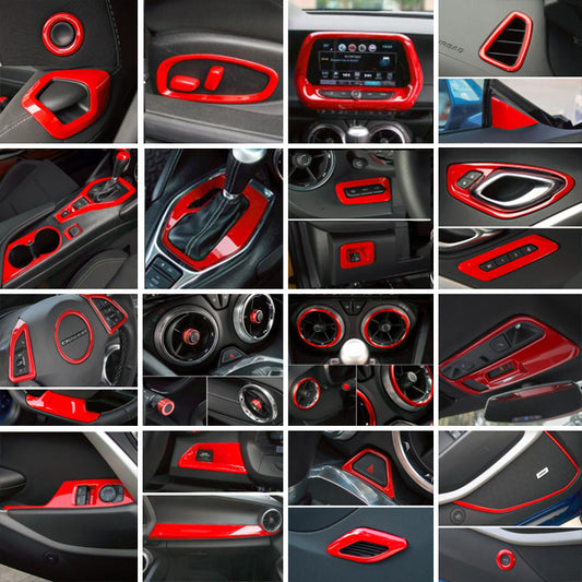 2016 - 24 Camaro Red Interior Trim Kit