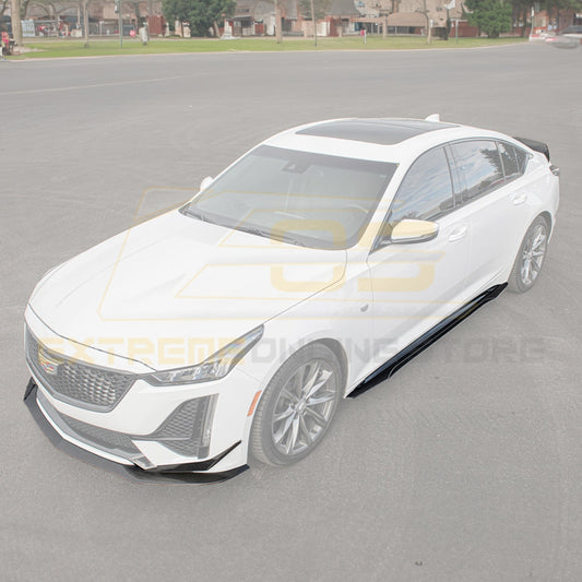 2020 - 24 Cadillac CT5-V Blackwing Style Carbon Fiber Splitter and Side Skirts