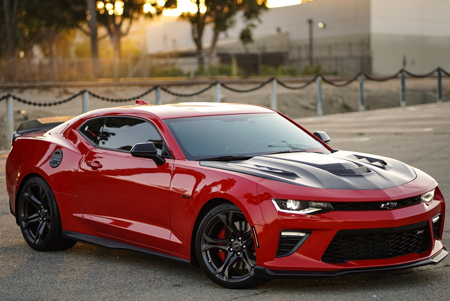 2016 - 23 Camaro iROC-Z ZR1 Style Hood with Louvers (Carbon Fiber/FRP)