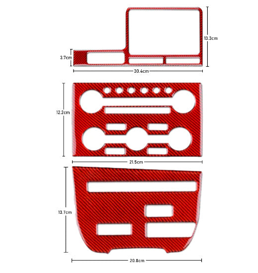 2008 - 16 Nissan GTR R35 Carbon Fiber Central Control Trim Kit | Next-Gen Carbon