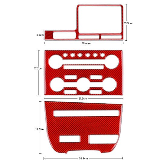 2008 - 16 Nissan GTR R35 Carbon Fiber Central Control Trim Kit | Next-Gen Carbon