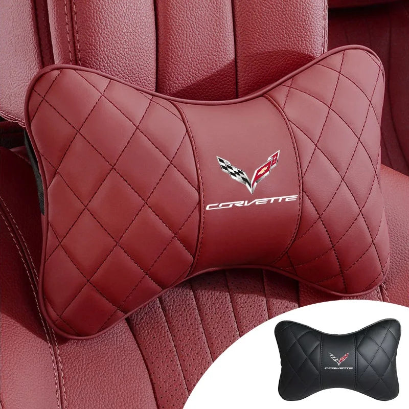 Corvette Seat Neck Pillow (Black / Red)