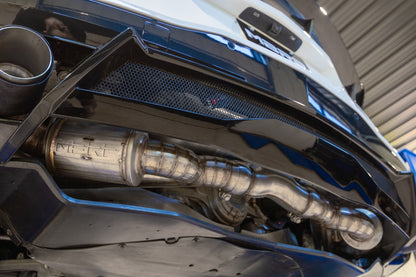 C8 Corvette MBRP Stingray 3" Quad Rear Outlet Cat-Back Exhaust - Carbon Tips