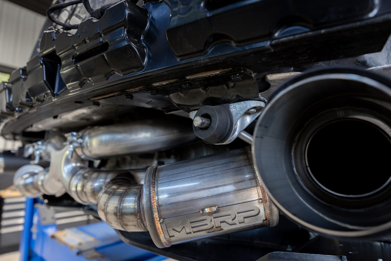 C8 Corvette MBRP Stingray 3" Quad Rear Outlet Cat-Back Exhaust - Carbon Tips