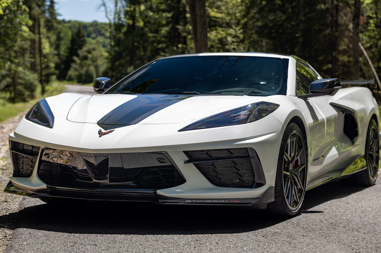 C8 Corvette MBRP Stingray 3" Quad Rear Outlet Cat-Back Exhaust - Carbon Tips