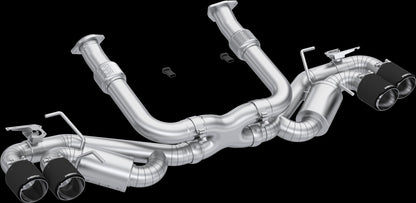 C8 Corvette MBRP Stingray 3" Quad Rear Outlet Cat-Back Exhaust - Carbon Tips