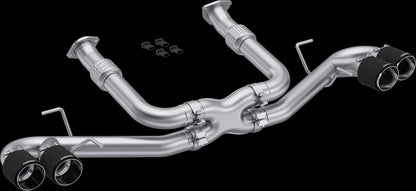 C8 Corvette MBRP Stingray 3" Quad Split Rear Outlet Cat-Back Exhaust - Carbon Tips