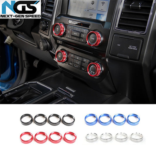 2016 - 24 Ford F-150 Colored Interior Knob Covers