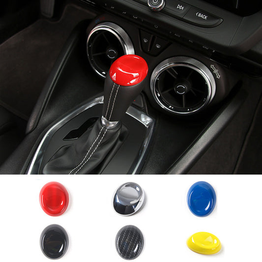 2016 - 24 Camaro Carbon Fiber/Colored Shifter Cap Cover (4 Colors)