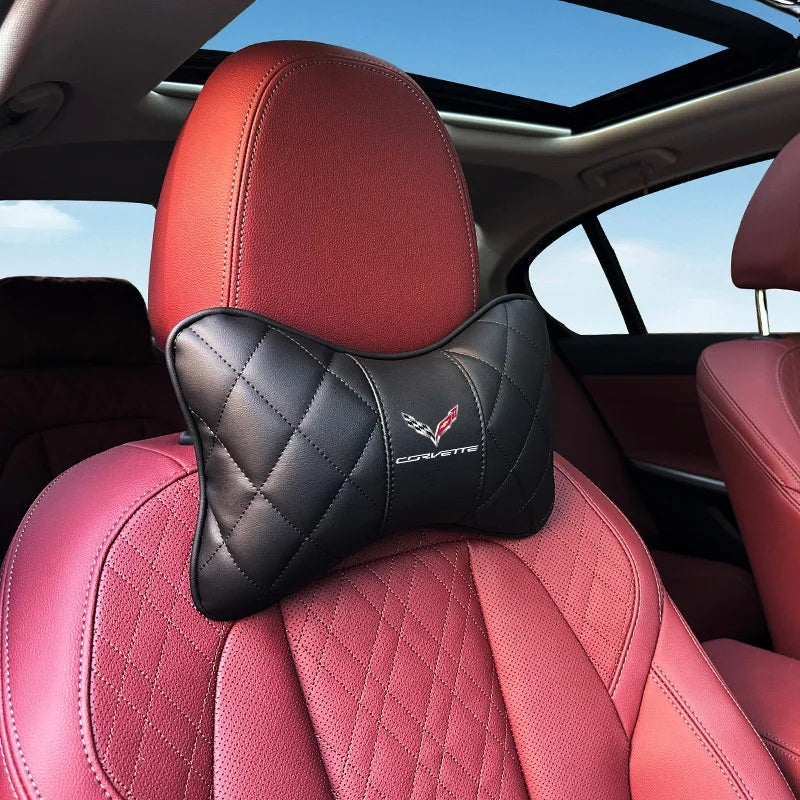 Corvette Seat Neck Pillow (Black / Red)