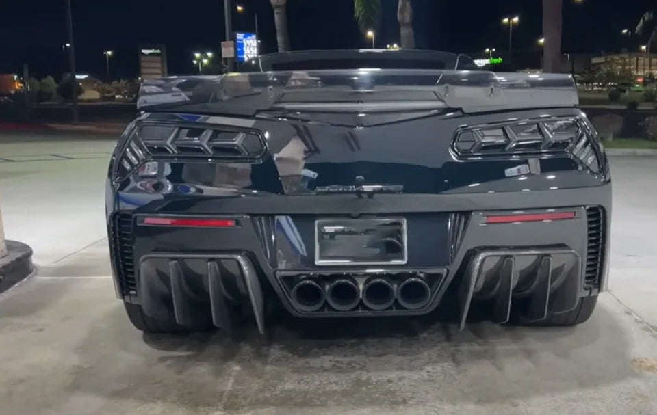 2014 - 19 C7 Corvette Rear Diffuser Add-On | Matte, Gloss, or Carbon Print Finish