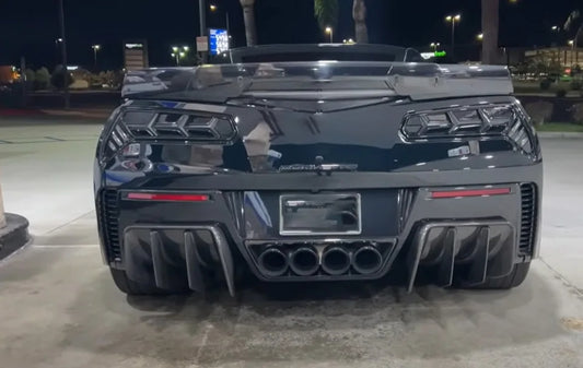 2014 - 19 C7 Corvette Rear Diffuser Add-On | Matte, Gloss, or Carbon Print Finish