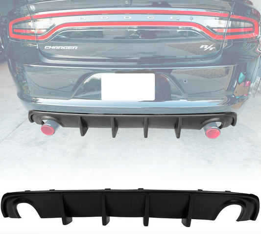 2015 - 24 Charger SXT Single Tip Diffuser (Unpainted/Gloss/Carbon Fiber)