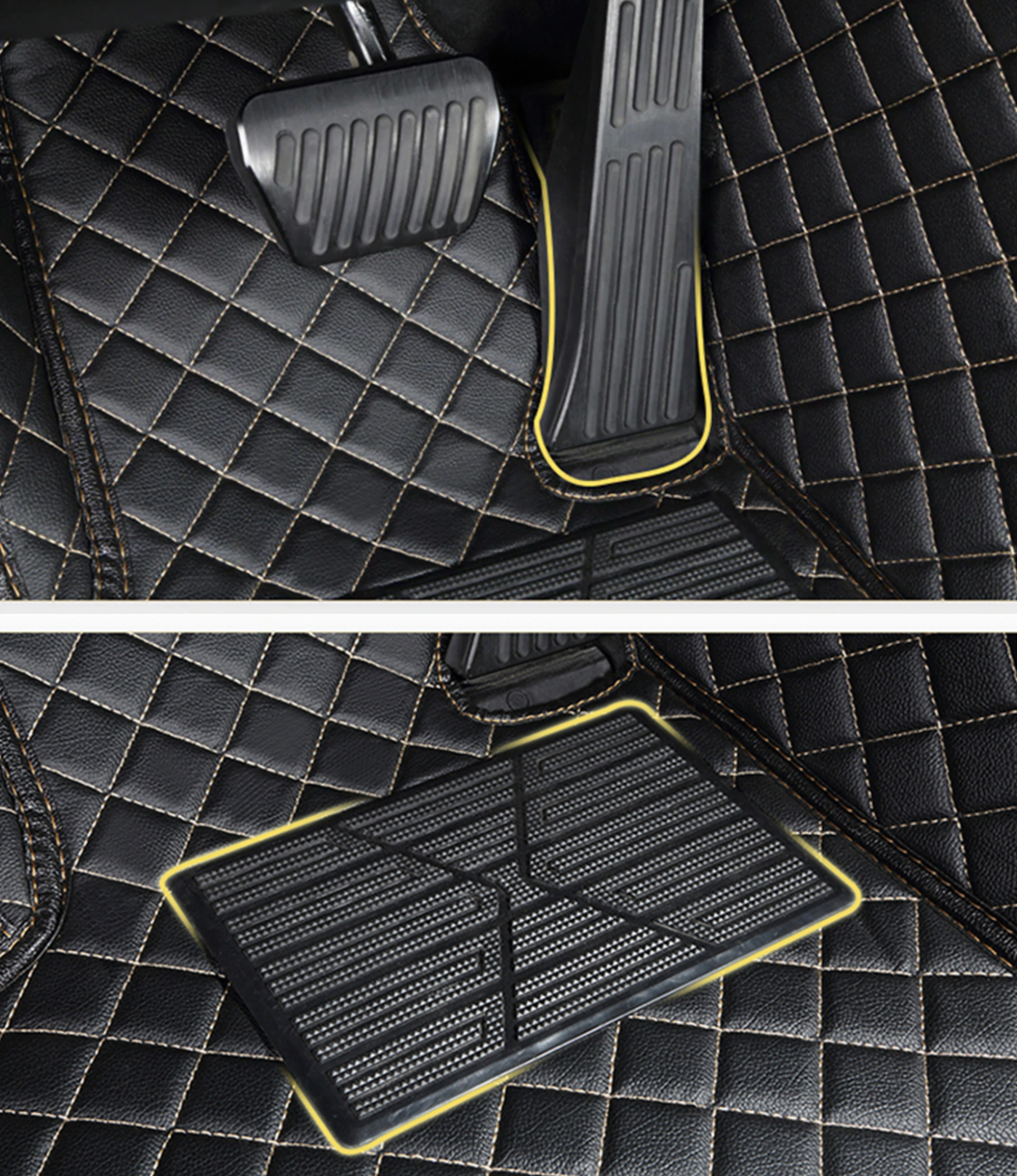 2010 - 15 Camaro Diamond Stitch Interior Floor Mats