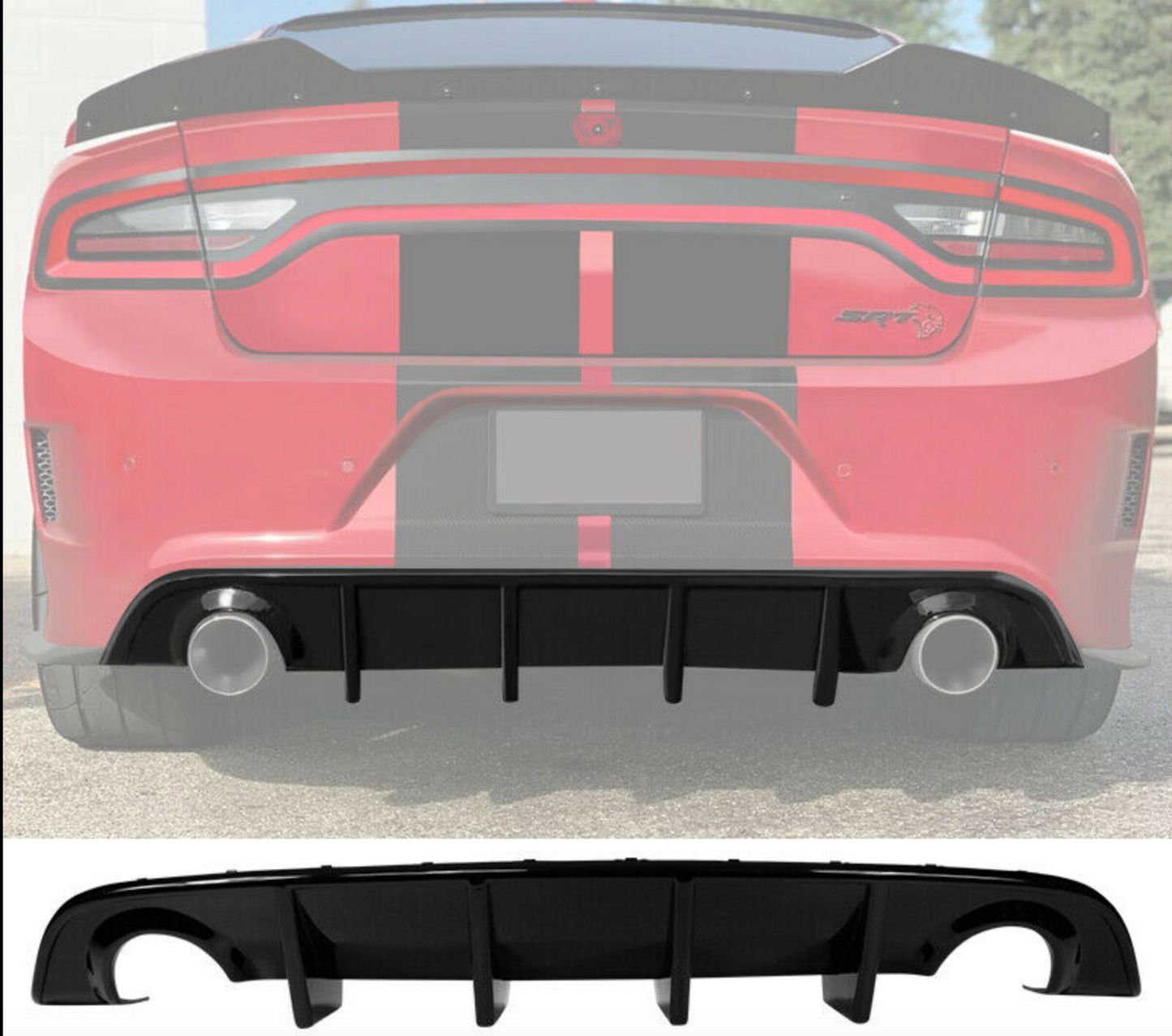 2015 - 24 Dodge Charger SRT Slimbody Rear Diffuser