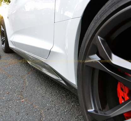 2016 - 24 Chevy Camaro Primer Black ZL1 Style Side Skirts