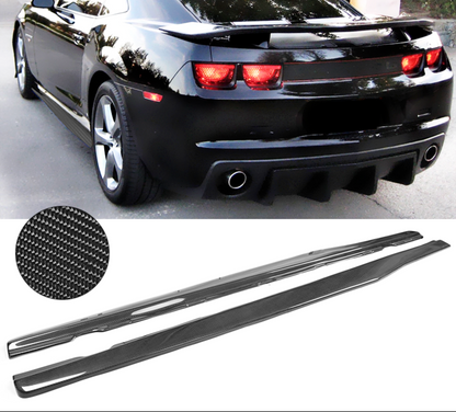 2010 - 15 Camaro Ikon Carbon Fiber Style Side Skirts