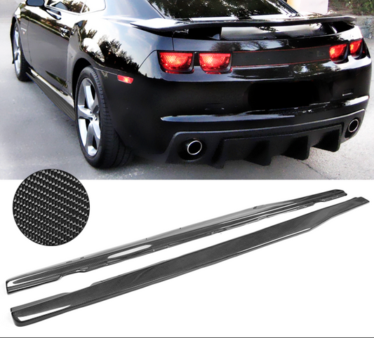 2010 - 15 Camaro Ikon Carbon Fiber Style Side Skirts