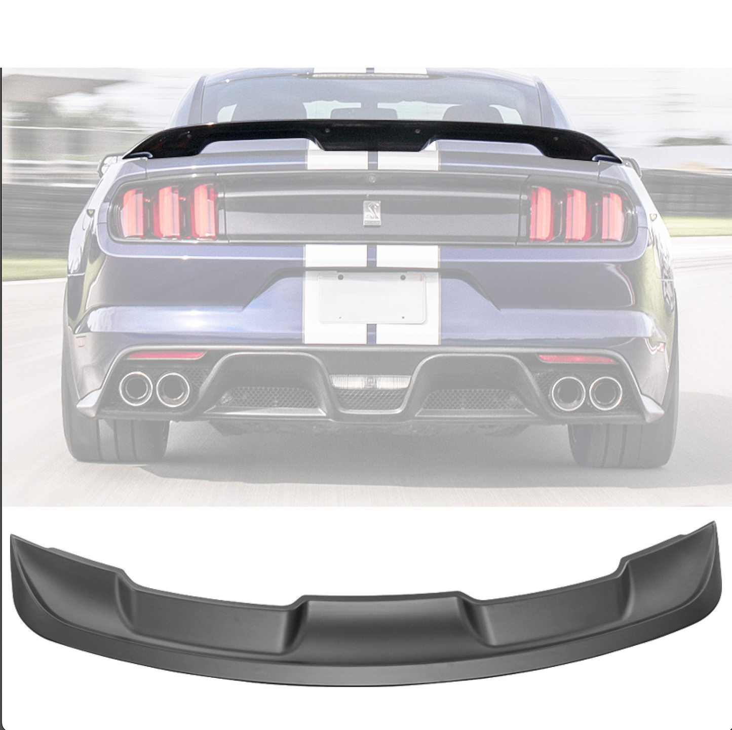2015 - 23 Mustang GT500 Style Rear Trunk Spoiler