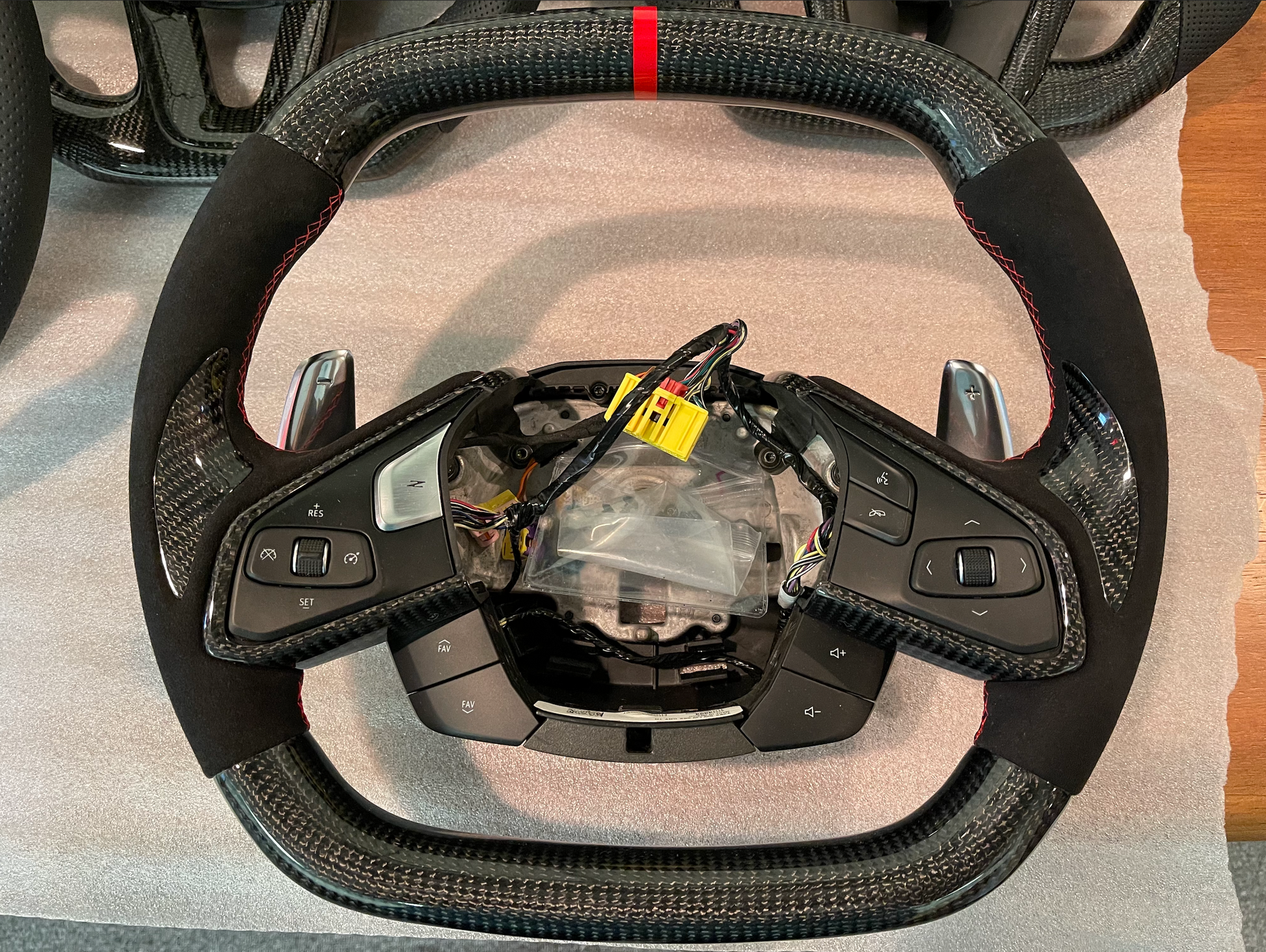 C8 Corvette Carbon Fiber Steering Wheel (Complete/Heated) - Customizable | Stingray / Z06 / E-Ray